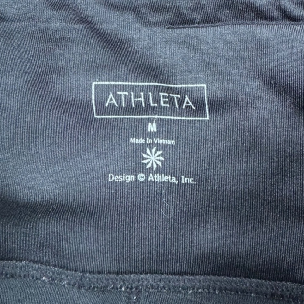 Athleta Be Free Tights Black Running Training Leggings Womens Medium - Picture 3 of 9
